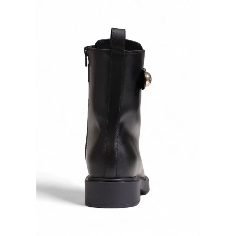 Furla Black Leather Boot/EU38/US8/Black - Picture 4 of 5